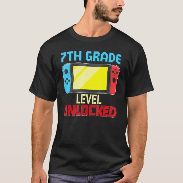 T-shirt Jeu vidéo de niveau 7-Grade (Devant)