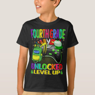 T-shirt Jeu vidéo de niveau supérieur déverrouillé de quat