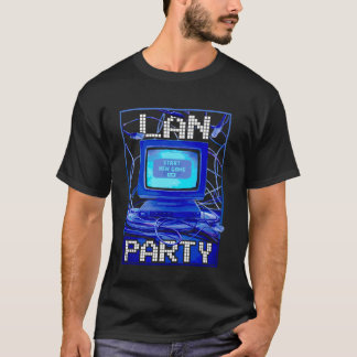 T-shirt Jeu vidéo de nostalgie du LAN Party