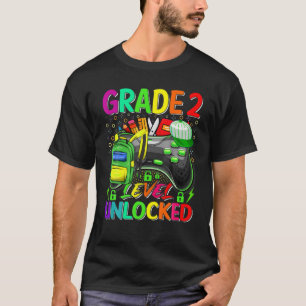 T-shirt Jeu Vidéo Déverrouillé De 2E Année À L'École