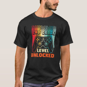T-shirt Jeu vidéo déverrouillé de 2e année vintage