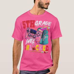 T-shirt Jeu vidéo déverrouillé de 5e année Retour à l'écol