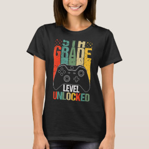 T-shirt Jeu vidéo déverrouillé de 5e année Retour à l'écol