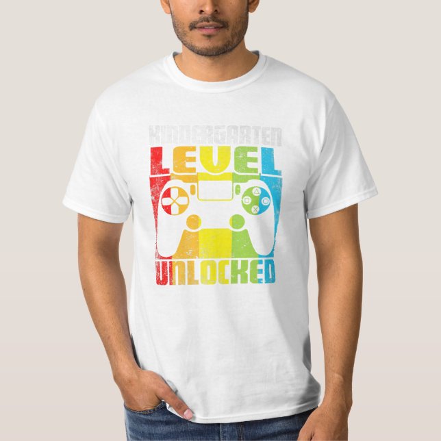 T-shirt Jeu vidéo déverrouillé de niveau (Devant)