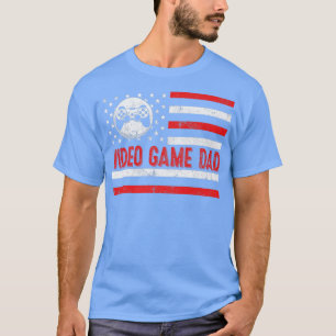 T-shirt Jeu vidéo Drapeau américain papa Vintage Sport Lov
