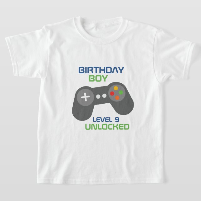 T-shirt Jeu Vidéo Enfant Anniversaire Fête à thème (Poser)