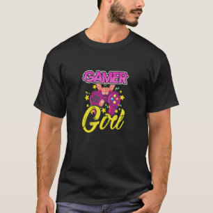 T-shirt Jeu Vidéo Gamer Girl Jeu Jeux Gamepad Contrôleur V