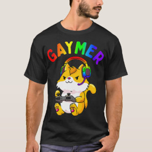 T-shirt Jeu vidéo Gaymer Gay pride Drapeau Gamer LGBTQ Jeu
