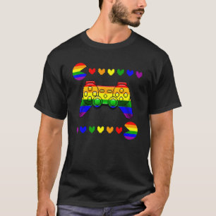 T-shirt Jeu Vidéo Jeu Lgbt Q Ally Pride Indicateur Gamer 1