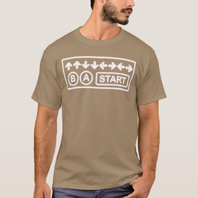 T-shirt Jeu vidéo KonamiCode vintage (Devant)