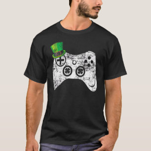 T-shirt Jeu vidéo Leprechaun Jour de la Saint Patrick Game
