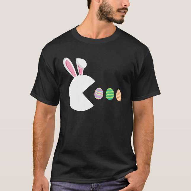 T-shirt Jeu Vidéo Oeufs Bunny Joueur de Pâques Enfants gar (Devant)