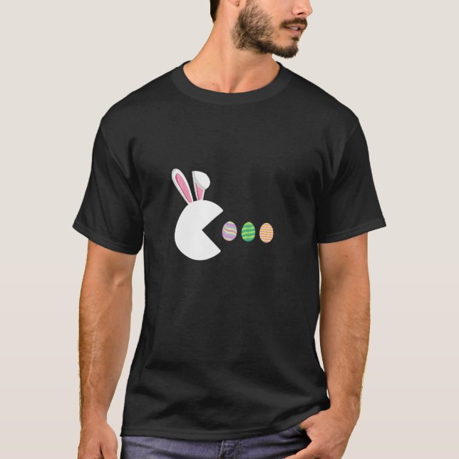 T-shirt Jeu Vidéo Oeufs Bunny Joueur de Pâques Enfants gar (Devant)