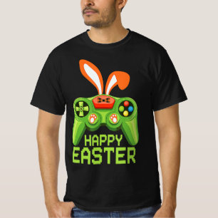 T-shirt Jeu Vidéo Pâques Bunny Gaming Contrôleur Gamer Bo