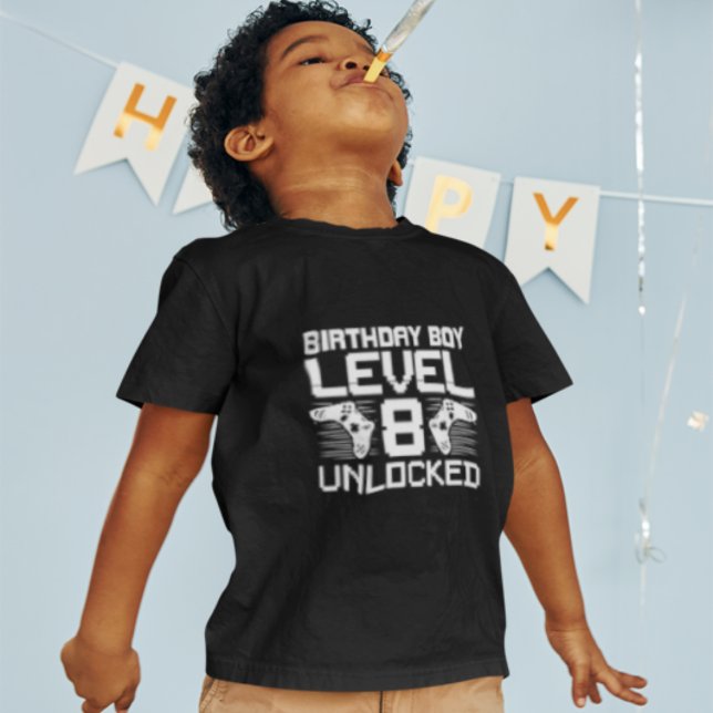 T-shirt Jeu vidéo pour enfant branché Anniversaire Niveau  (Créateur téléchargé)