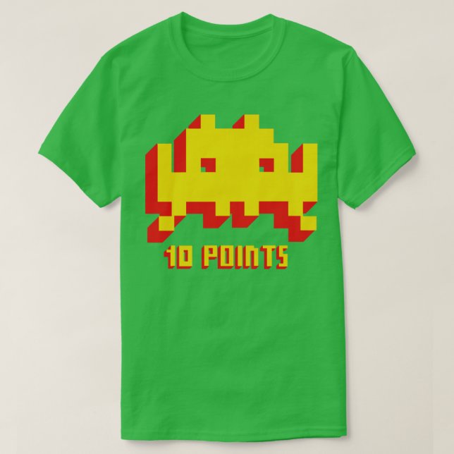 T-shirt Jeu vidéo Vintage de 10 points (Design devant)
