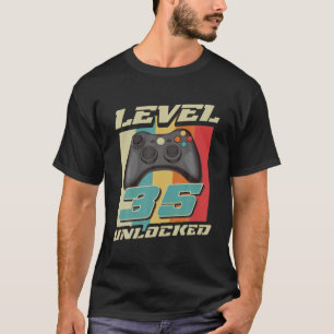 T-shirt Jeu Vintage 35E Anniversaire Cadeau 35 Ans Garçon