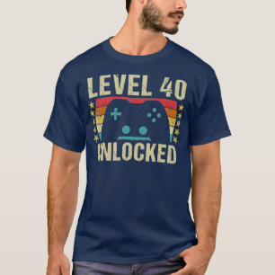 T-shirt Jeu Vintage 40e anniversaire Cadeau 40 ans