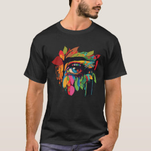 T-shirt Jeu visuel coloré Abstrait