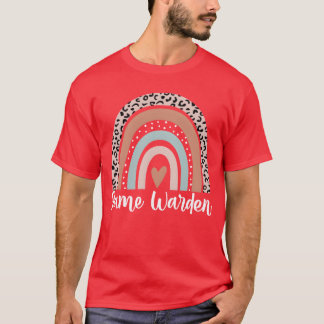 T-shirt Jeu Warden Arc en ciel Leopard drôle Jeu Garçon en