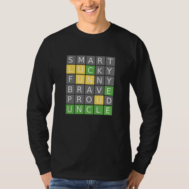 T-shirt jeu Wordle (Devant)