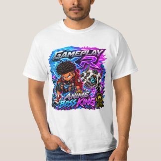 T-shirt Jeu XR Anime Boss King Chibi Joueur Graphique T-