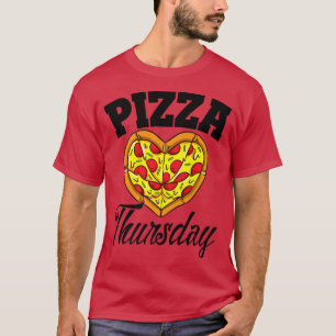 T-shirt Jeudi Pizza Night Drôle Pizza Lover Fast Food P
