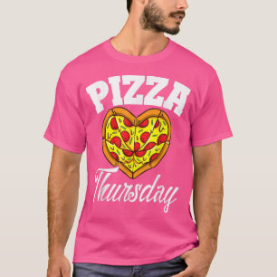 T-shirt Jeudi Pizza Night Drôle Pizza Lover Fast Food T