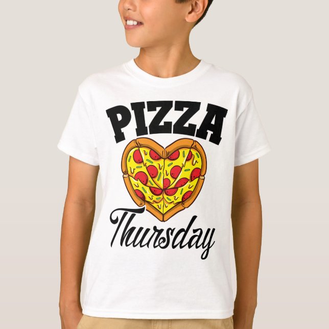 T-shirt Jeudi Pizza Night Drôle Pizza Lover Restauration r (Devant)