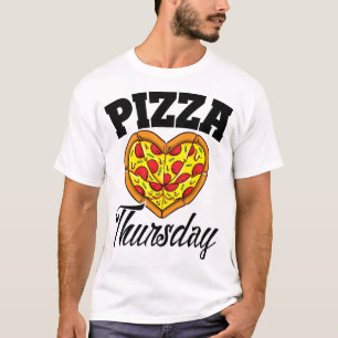T-shirt Jeudi Pizza Night Drôle Pizza Lover Restauration r