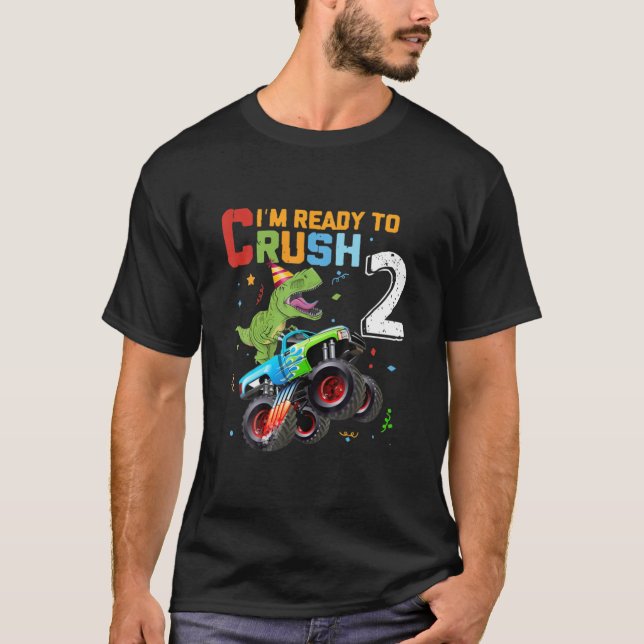 T-shirt Jeune 2 ans Dinosaure T Rex (Devant)