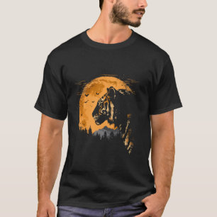 T-shirt Jeune animal chat sauvage grand chat Asie tigre bl
