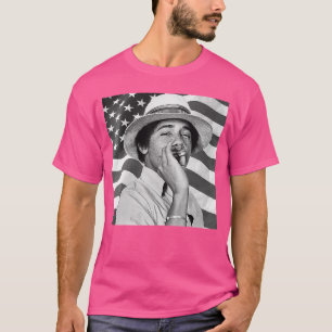 T-shirt Jeune Barack Obama Fumeur Patriotique