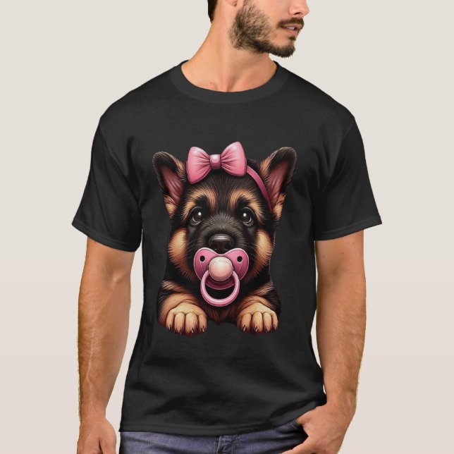 T-shirt Jeune Berger Allemand (Devant)