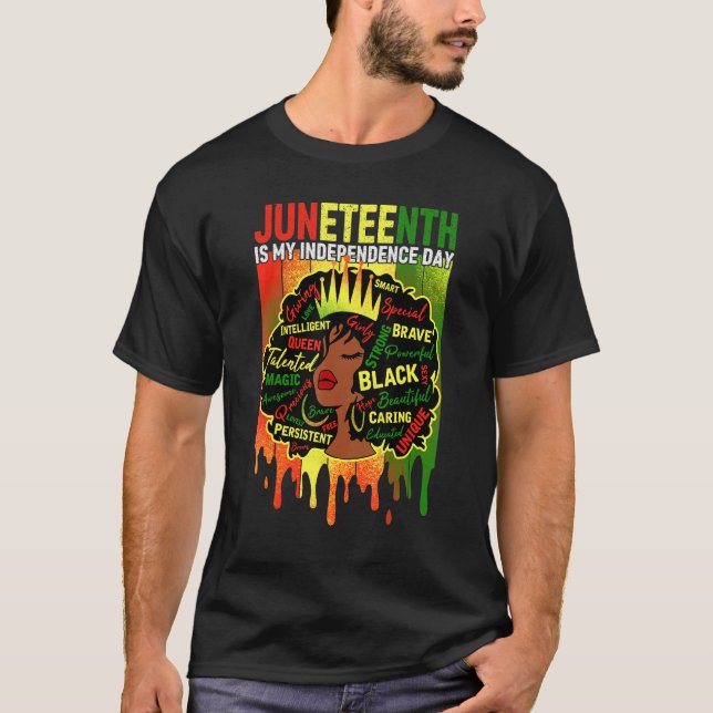 T-shirt Jeune Black Et Libre Ish Depuis 1865 Black Freedom (Devant)