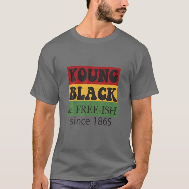 T-shirt Jeune Black Free-Ish depuis 1865 | Black History M (Devant)