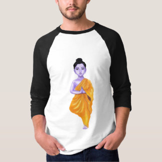 T-SHIRT JEUNE BOUDDHA DANS LA POSE DE YOGA D'A VRUKSHASANA