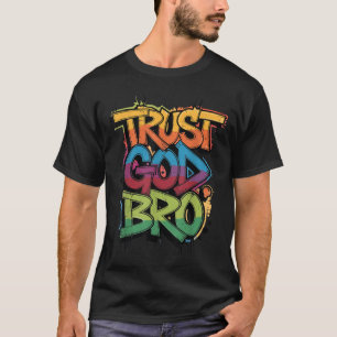 T-shirt Jeune Confiance Dieu Frère Drôle Chrétien Garçon F
