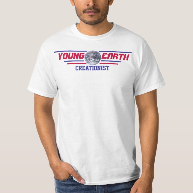 T-shirt Jeune Creationist de la terre (Devant)