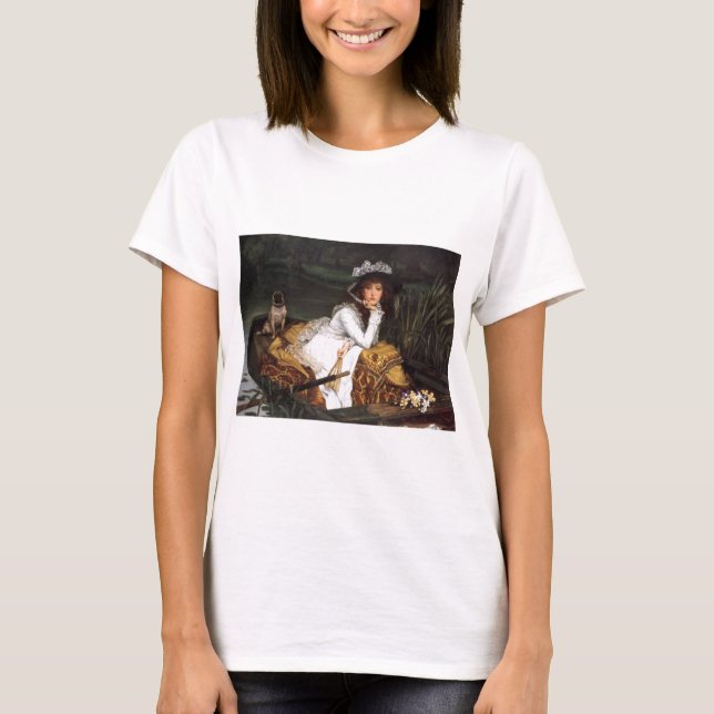 T-shirt Jeune dame de Tissot et peinture antique de carlin (Devant)