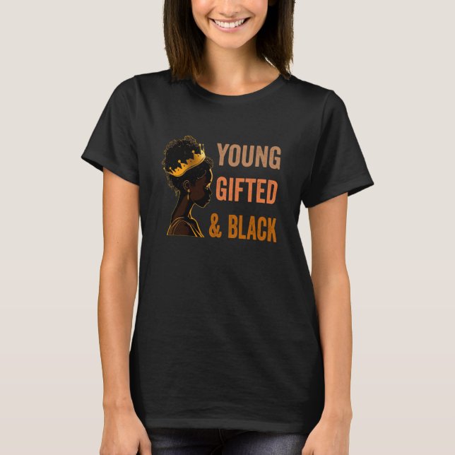 T-shirt Jeune ed & Black African American History Girl You (Devant)
