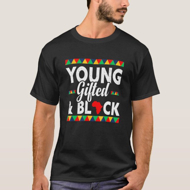 T-shirt Jeune ed & Black African Pride Mois de l'histoire  (Devant)