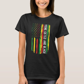 T-shirt Jeune Ed Et Black American Pride Histoire Noire Mo