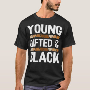 T-shirt Jeune ed et Noir Histoire Mois Cool BLM Melanin