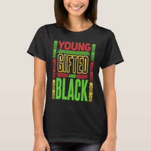 T-shirt Jeune, édité et noir Mois de l'histoire des Noirs