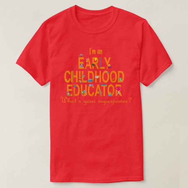 T-shirt Jeune éducatrice (Design devant)