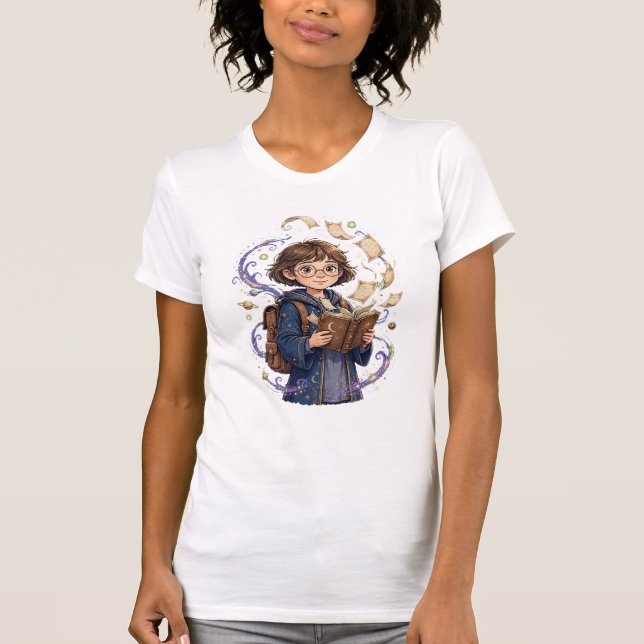 T-shirt Jeune élève sorcier - Céleste Magique  (Devant)