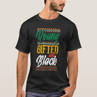 T-shirt Jeune et fier d'être noir Patrimoine afro-américai