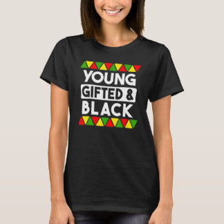 T-shirt Jeune et Noir Histoire Noire Africaine Pr Noir