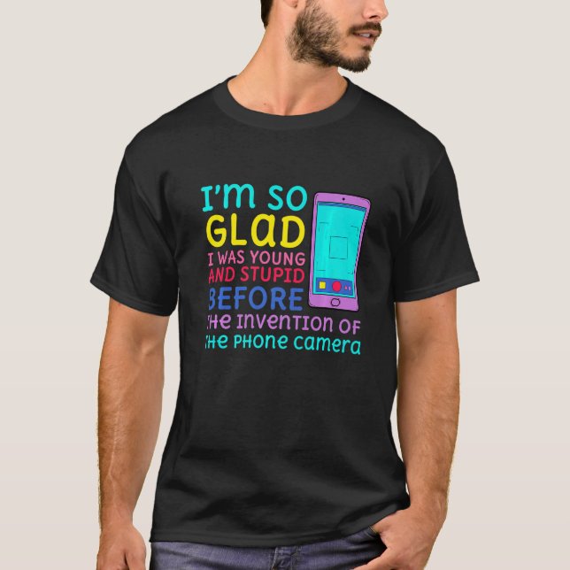 T-shirt Jeune Et Stupide Avant L'Invention Du Téléphone (Devant)
